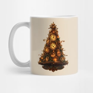 Steampunk Christmas tree pine Mug